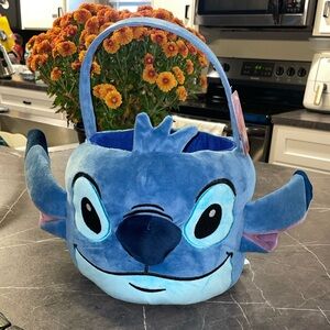 Blue Stitch Plush Basket